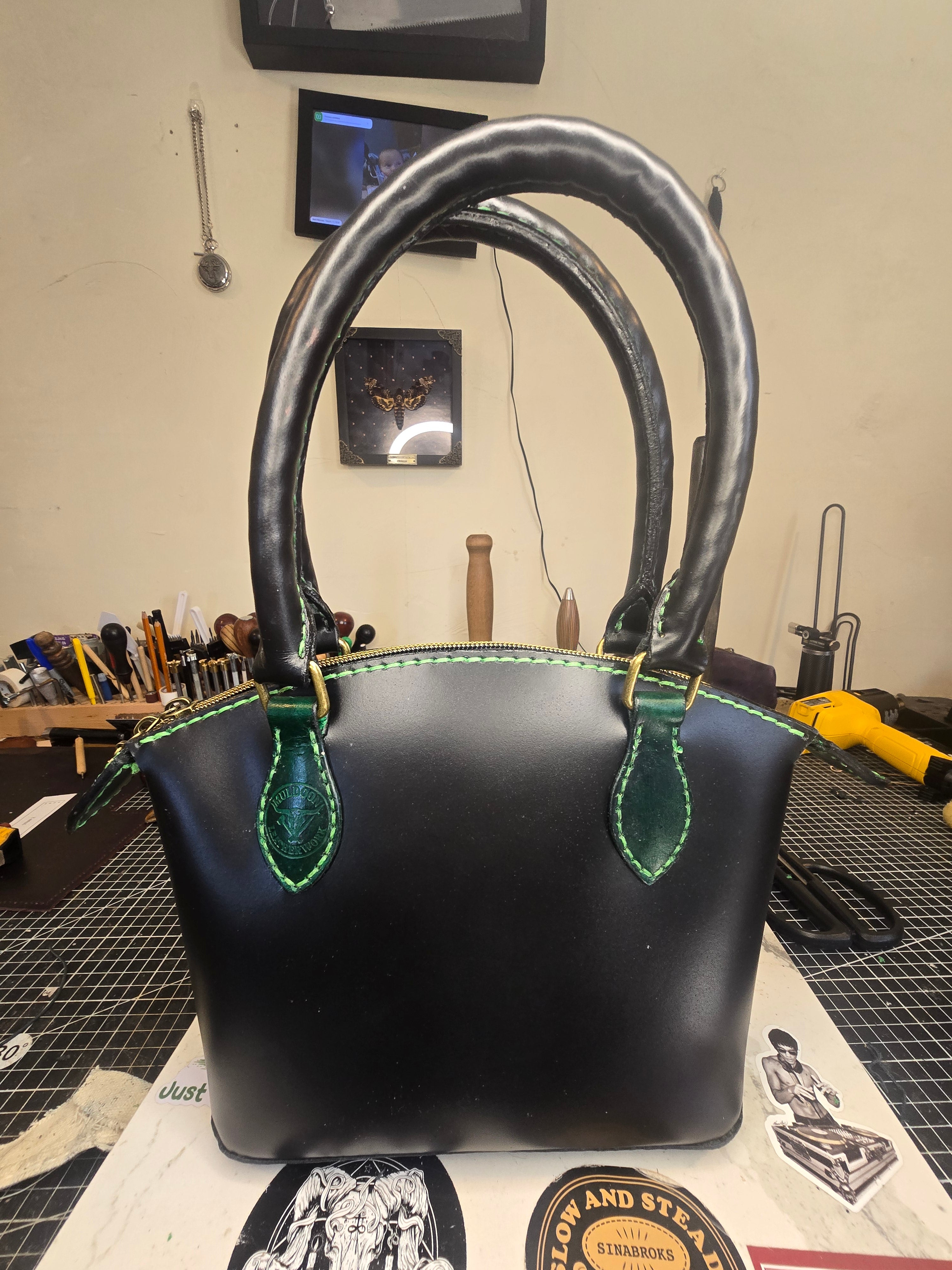 Handmade Black Mini Tote