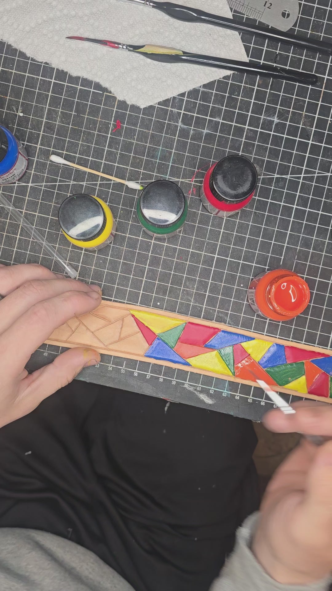 Mosaic dog collar
