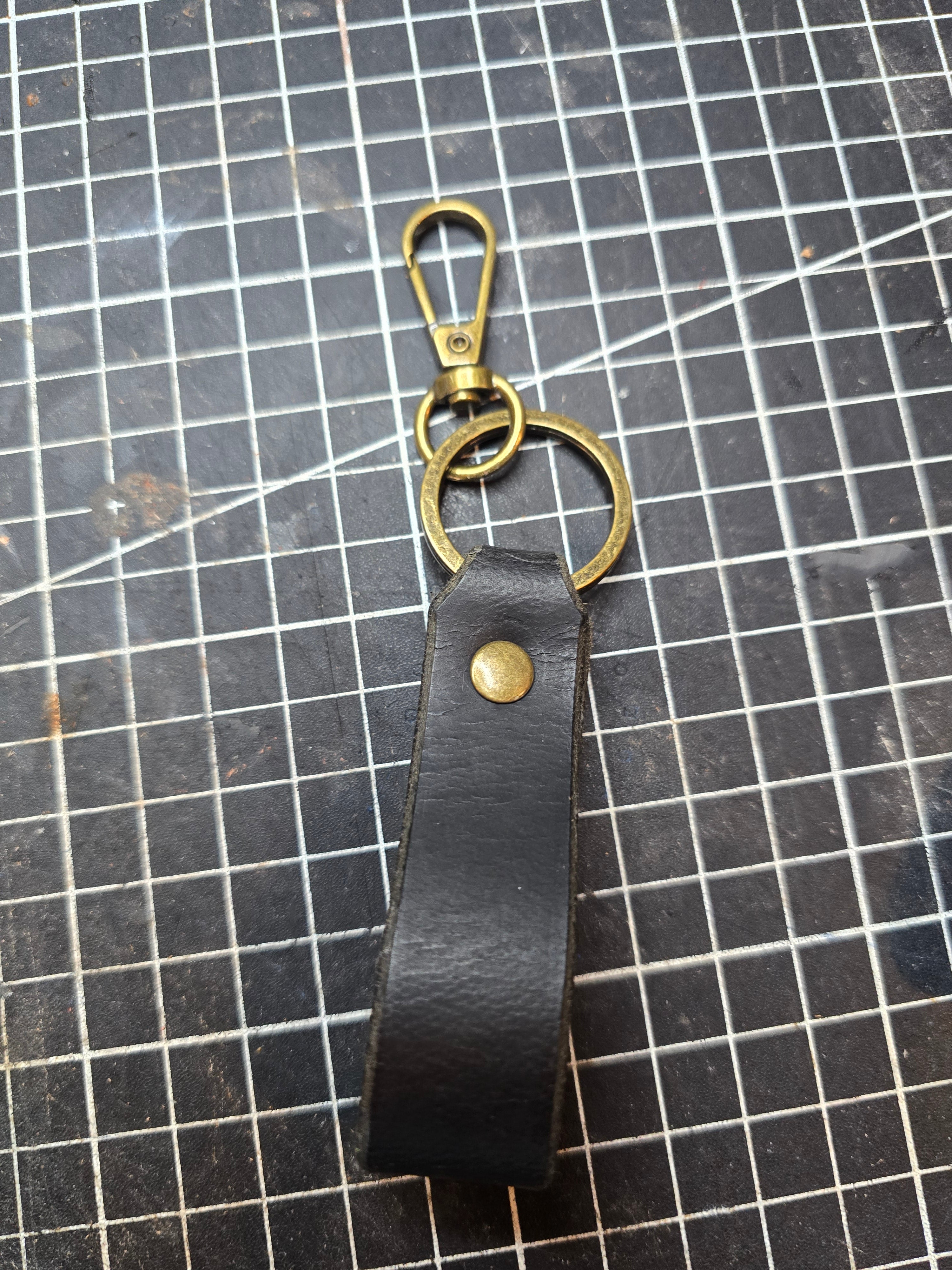 Leather keychains