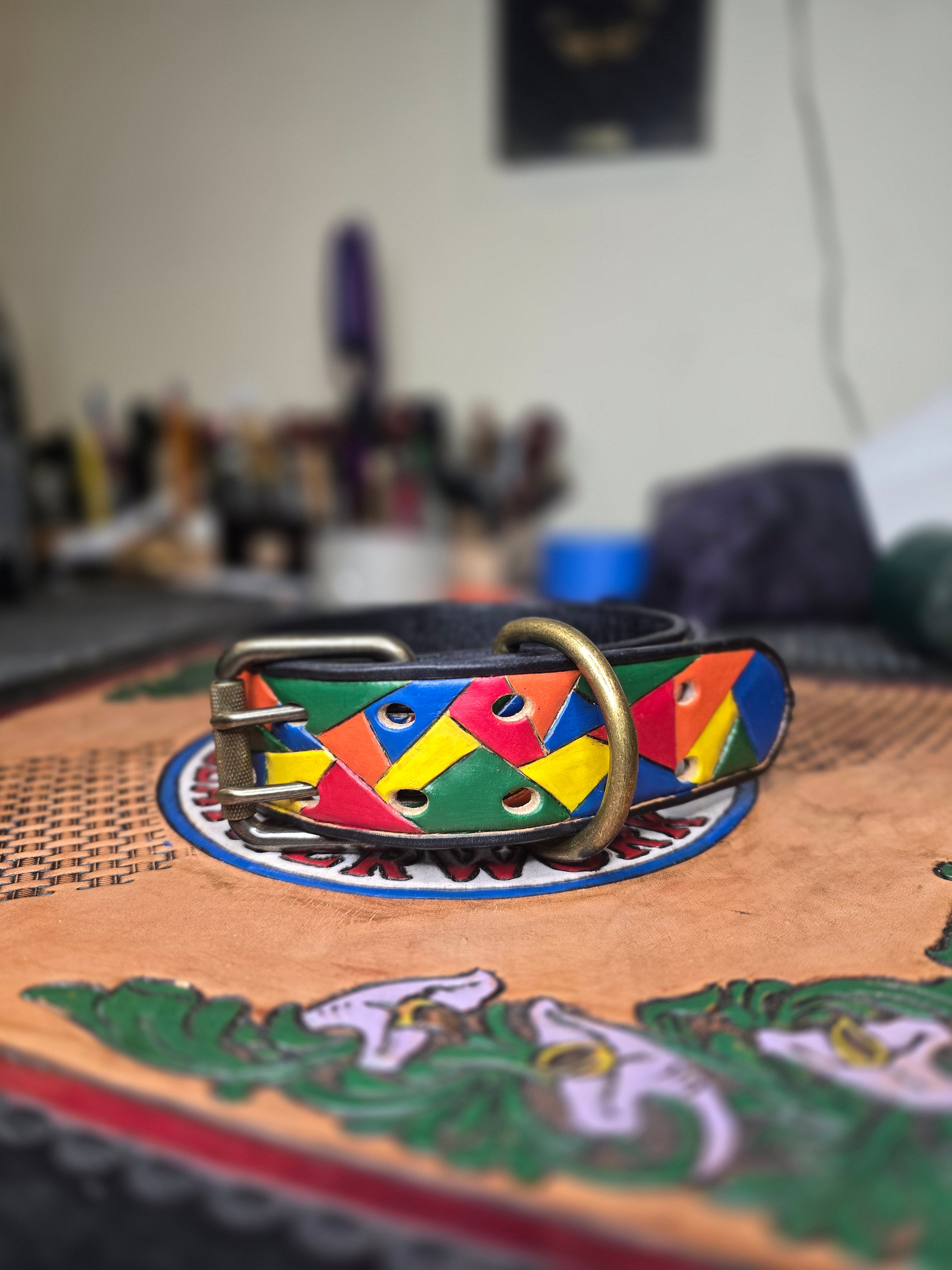 Mosaic dog collar