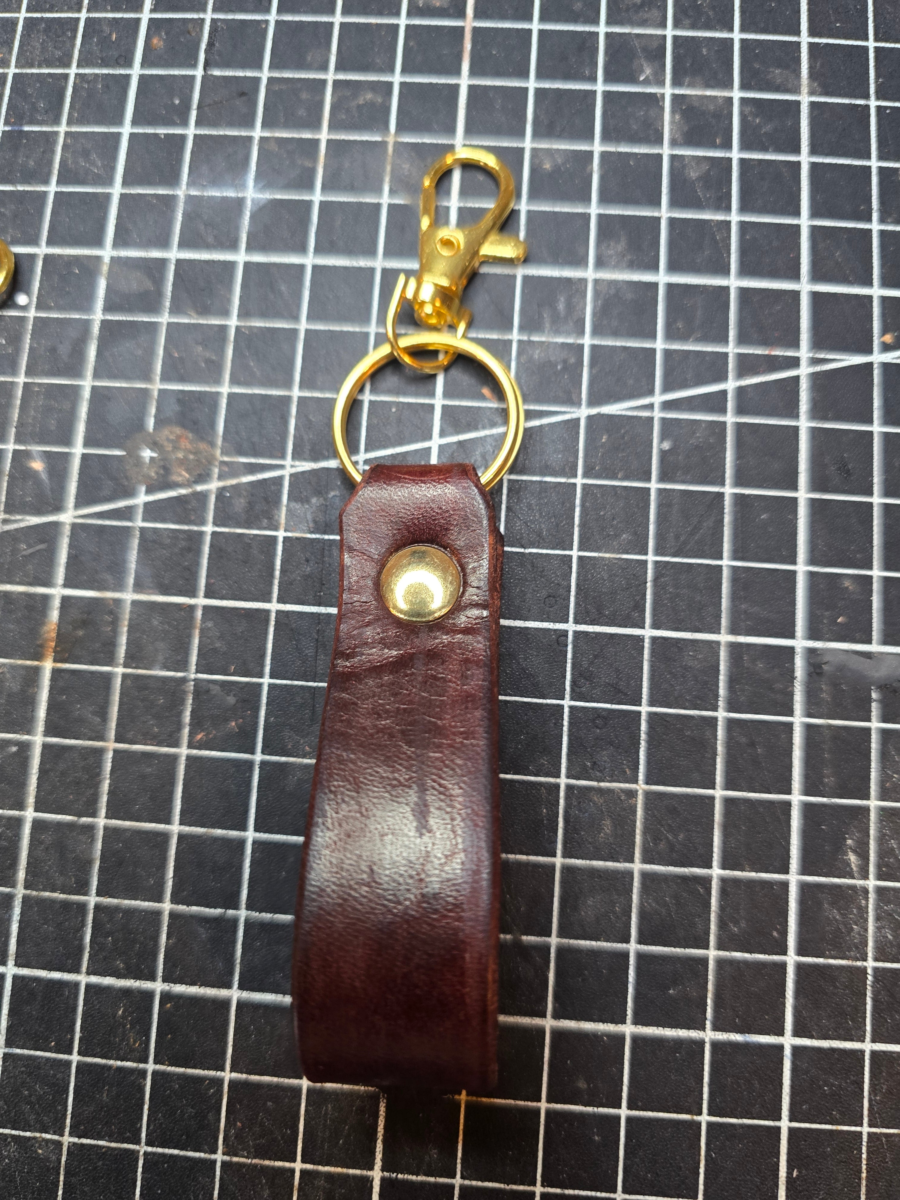Leather keychains
